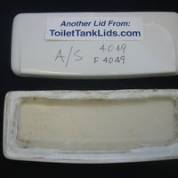 Tank Lid American Standard Cadet & Glenwall # F4049 , 4049 - WHITE - This Old Toilet