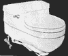Lid Case 3000 one-piece style, wall-mounted - This Old Toilet