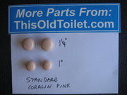 Toilet bolt caps, Round, Salvaged