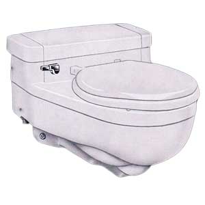 Toilet Case 3000 one-piece wall-hung